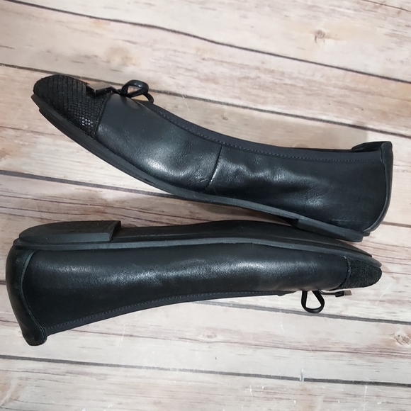 Vionic black leather Minna bow ballet flats 6.5 - Picture 6 of 12